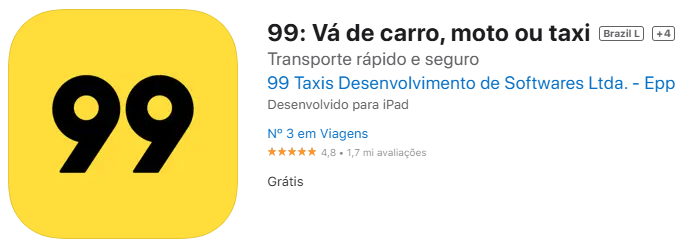 Justiça nega liminar à 99